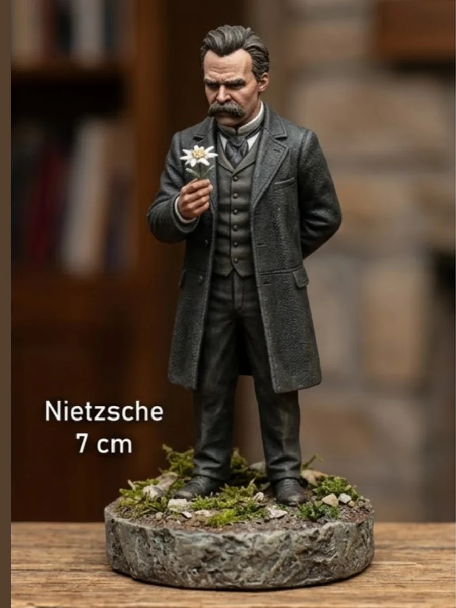 Referencia del cliente para una figura de Nietzsche de 7 cm
